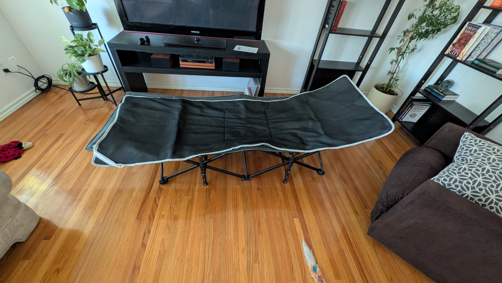 Folding Camping Cot - Black - photo 3