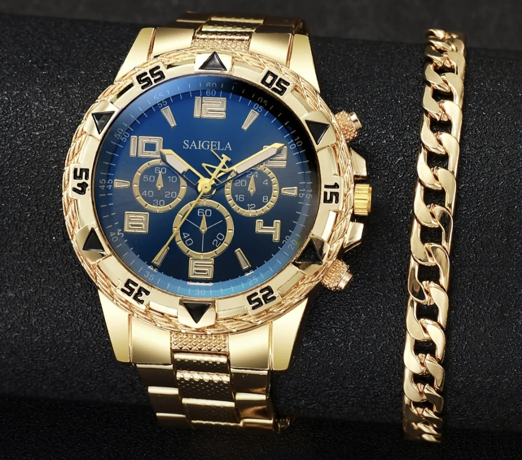 Saigela Gold Watch & Bracelet Set - photo 2