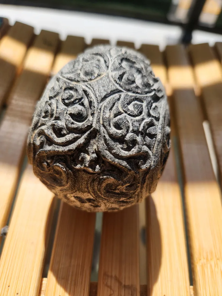 black obsidian skull tribal carving image indicator(5)