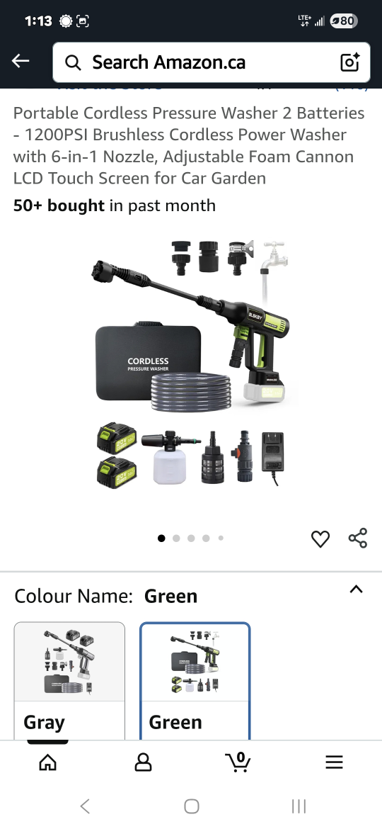 BLSKBY Cordless 20VMax Pressure Washer - photo 2