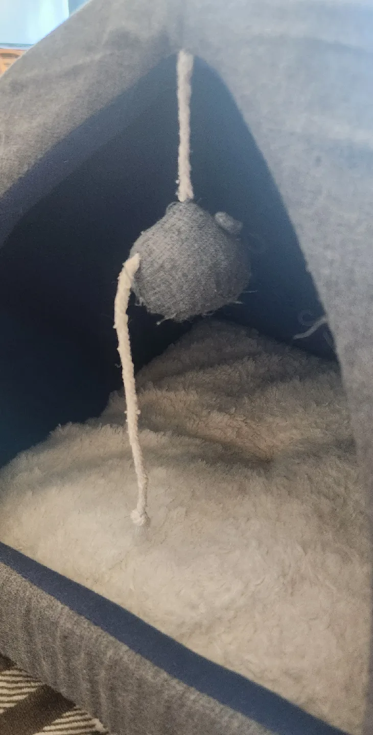 Meowfia Cat Cave Bed - Grey image indicator(6)