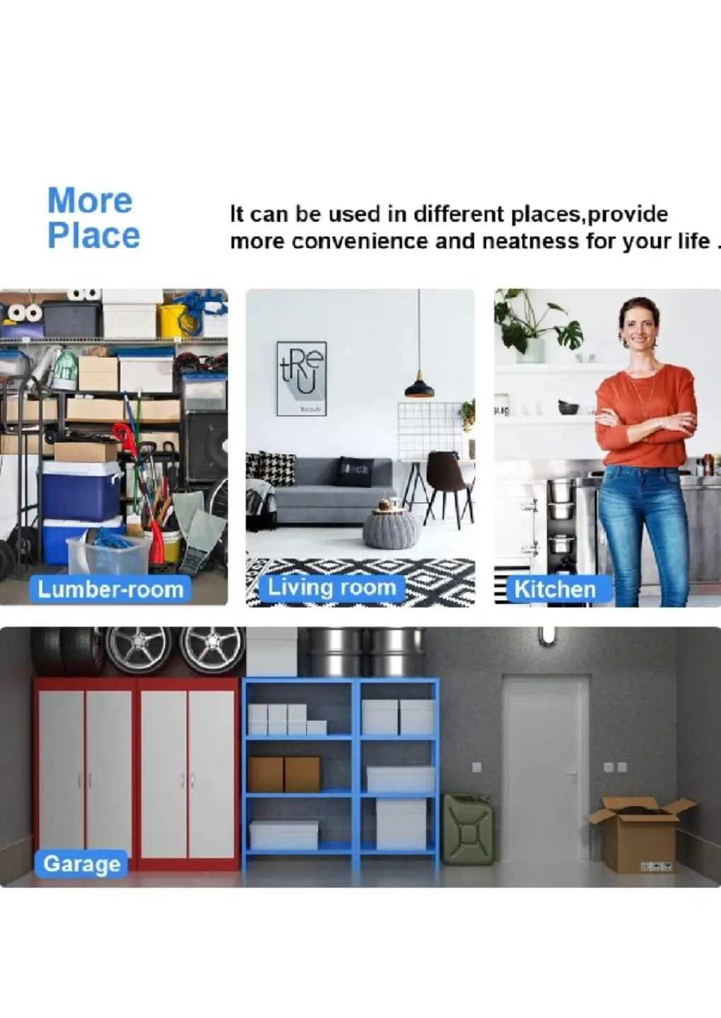 Hevy duty Seville Classics NSF Chrome Shelving. 14"× 36"- 33"H image indicator(8)