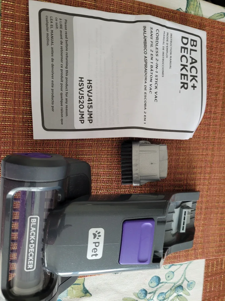 Brand new cordless Black and decker pet vac attachment image indicator(4)