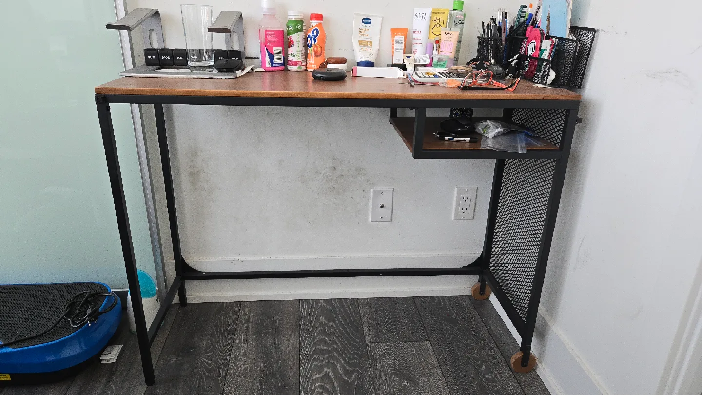 IKEA FJÄLLBO Laptop Table - Black, 100x36 cm thumbnail