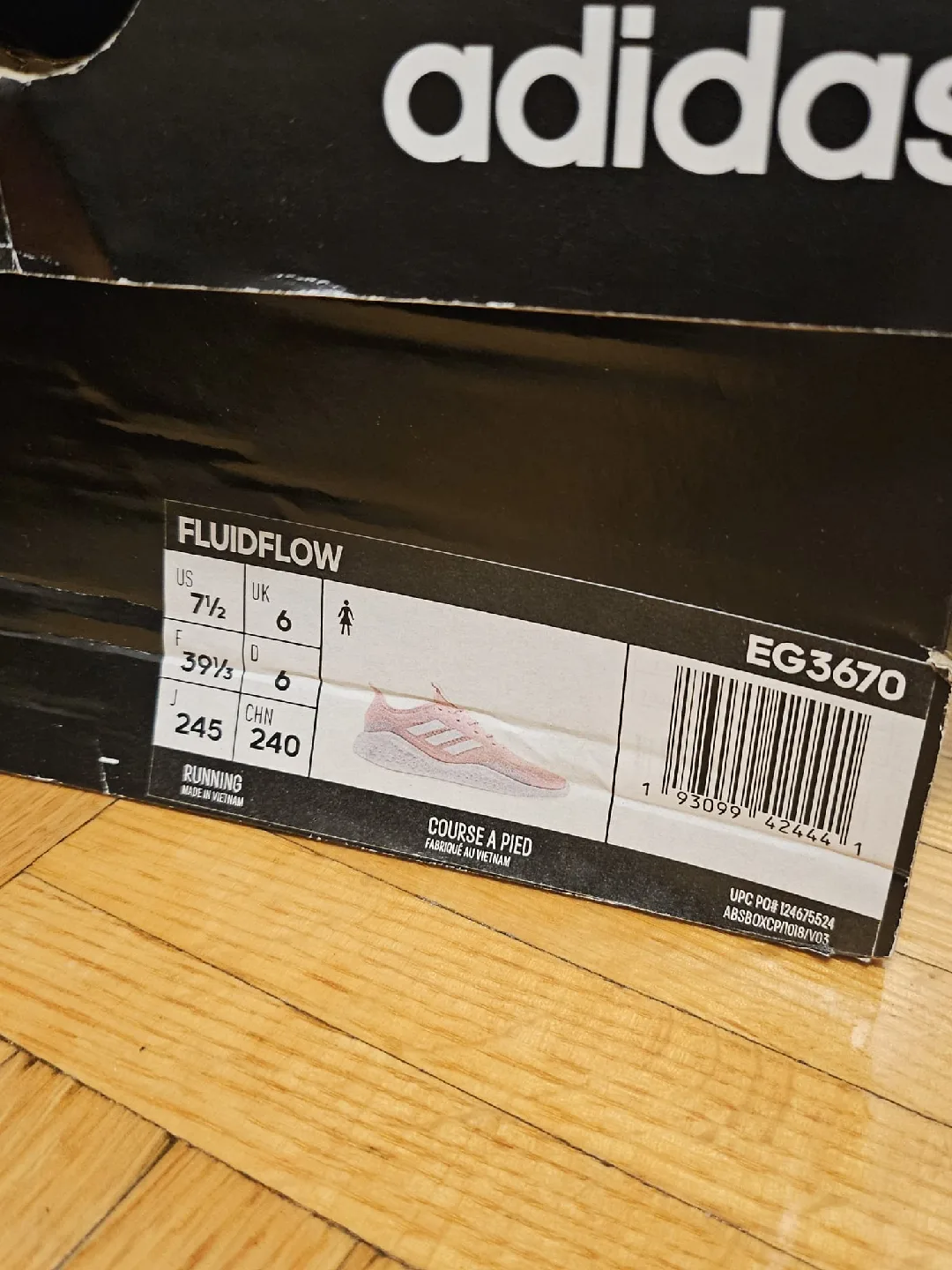 Adidas women's Fluidflow Running Shoes - Size 7.5 US - New image indicator(2)