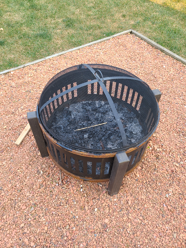 Outdoor Fire Pit with Cover - photo 3