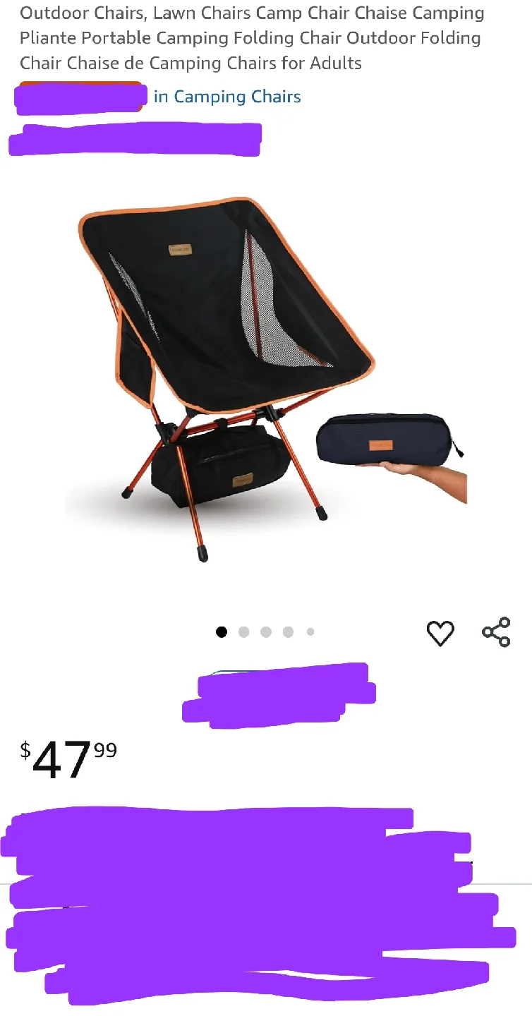 New 2 yizi go Camping Chairs, Folding Camping Chair, Outdoor image indicator(2)