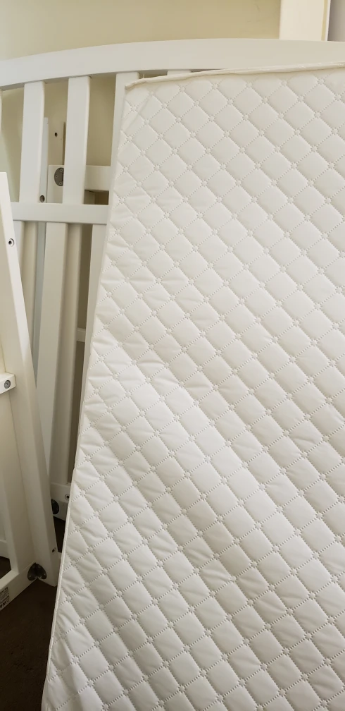 White Baby Crib with Mattress - photo 3