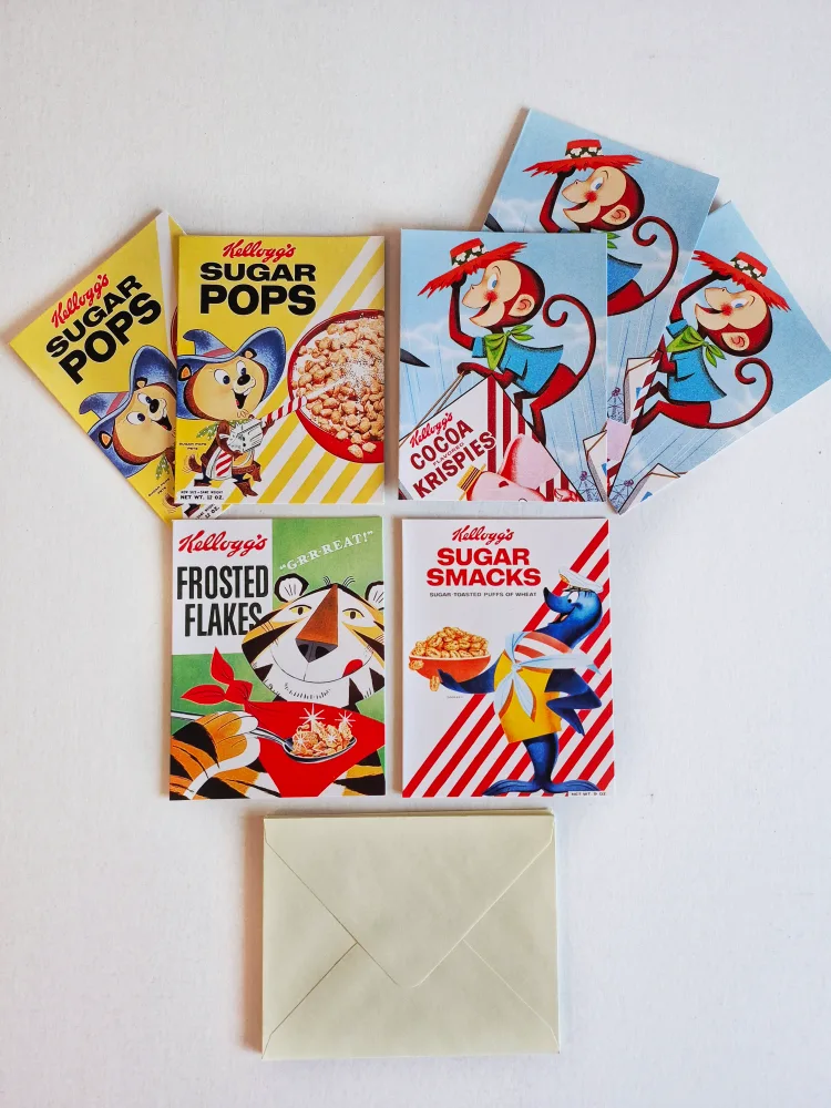 Blank Greeting Cards (Vintage Cereal Boxes) thumbnail