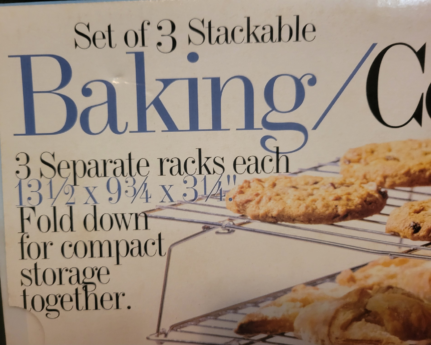 Set of 3 Stackable Baking/Cooling Racks - photo 2