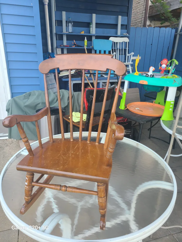 Wooden Rocking Chair - Kid's Size thumbnail