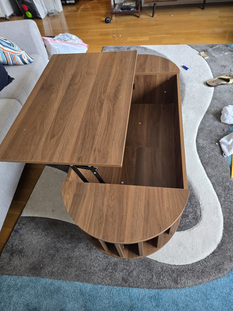 Brown Lift Top Coffee Table - photo 3