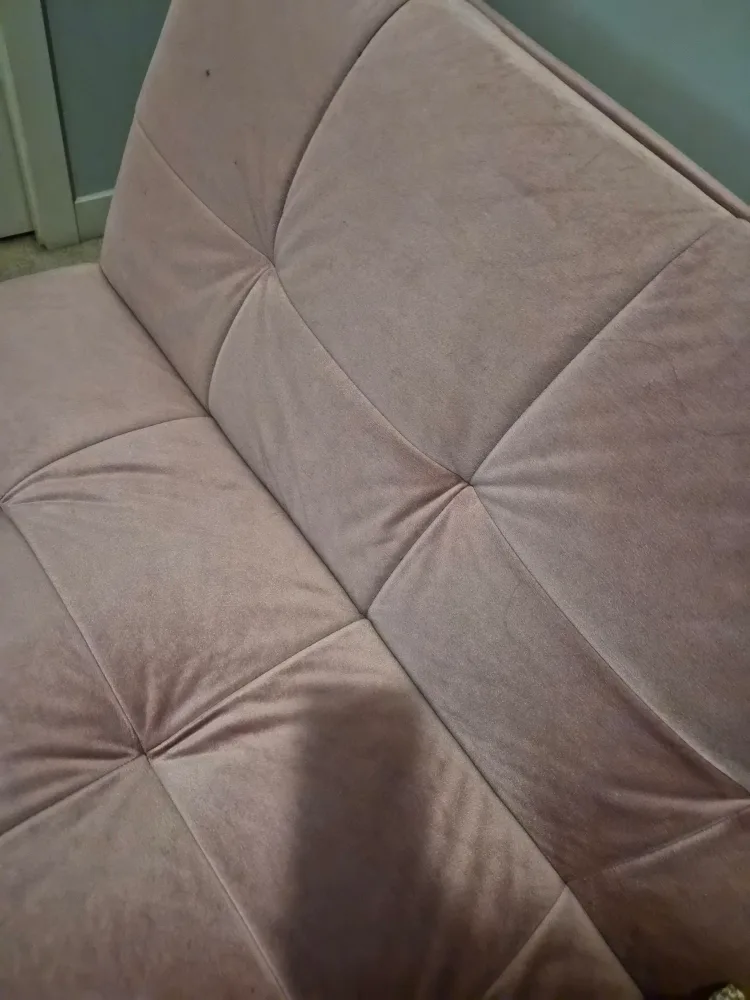 Pink Velvet Futon Sofa Bed image indicator(2)