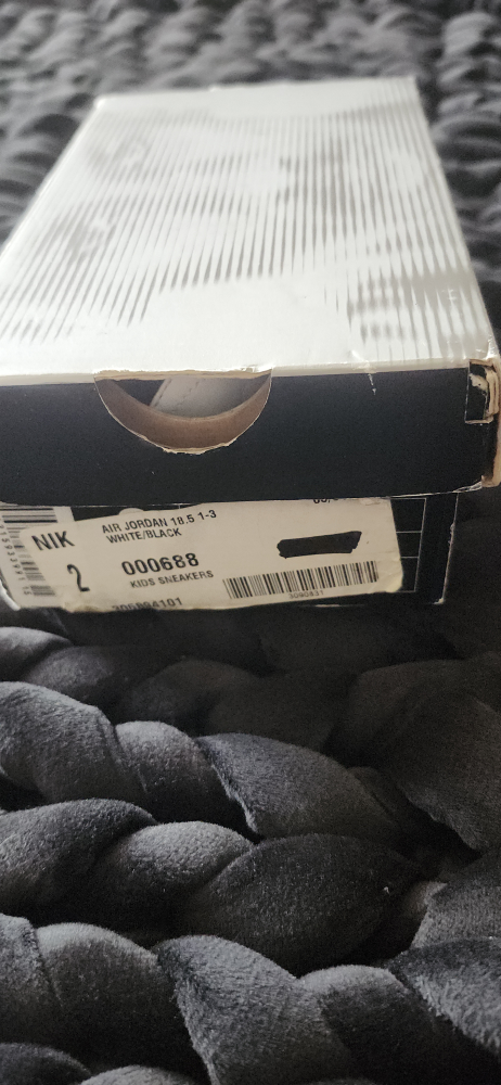 Nike Air Jordan 18.5 1-3 Kids Sneakers - White/Black - photo 3