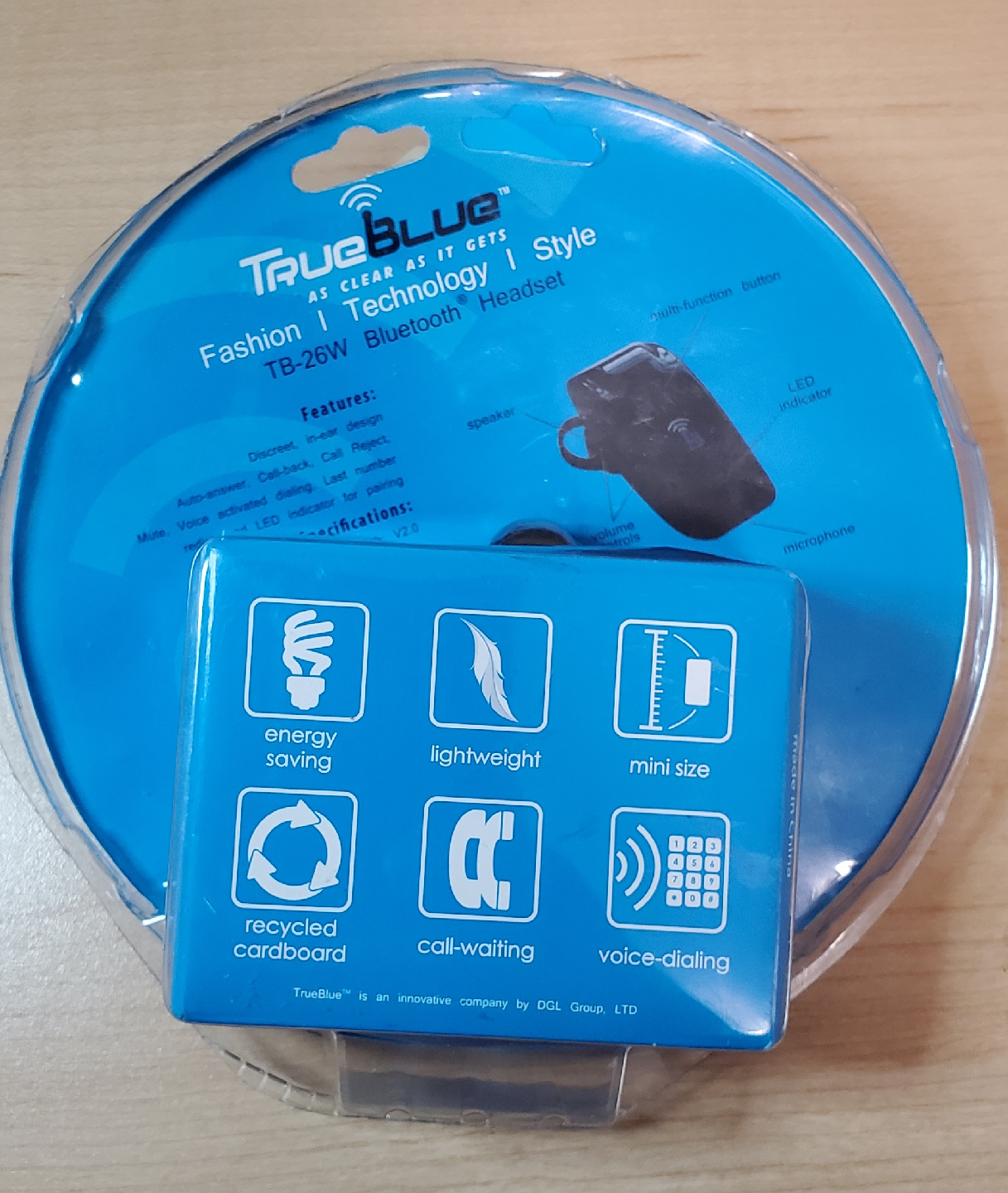 TrueBlue TB-26W Bluetooth Headset - New open box! - photo 2