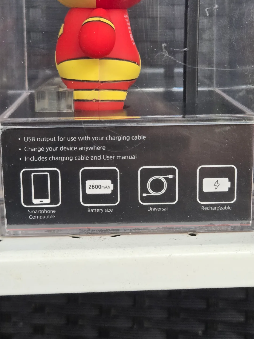 Marvel Iron Man 2600mAh Portable Charger - New! image indicator(2)