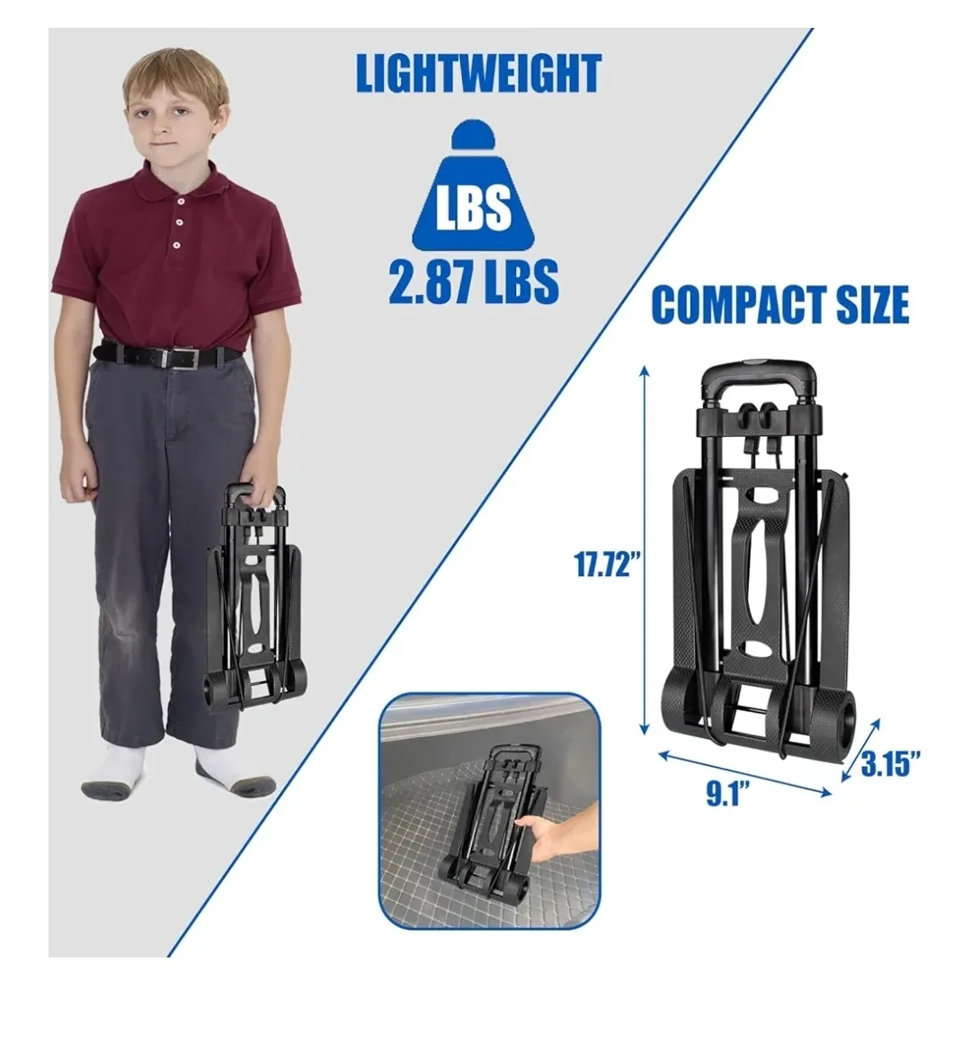Compact Foldable Trolley – Lightweight, Durable & Travel-Ready! image indicator(4)