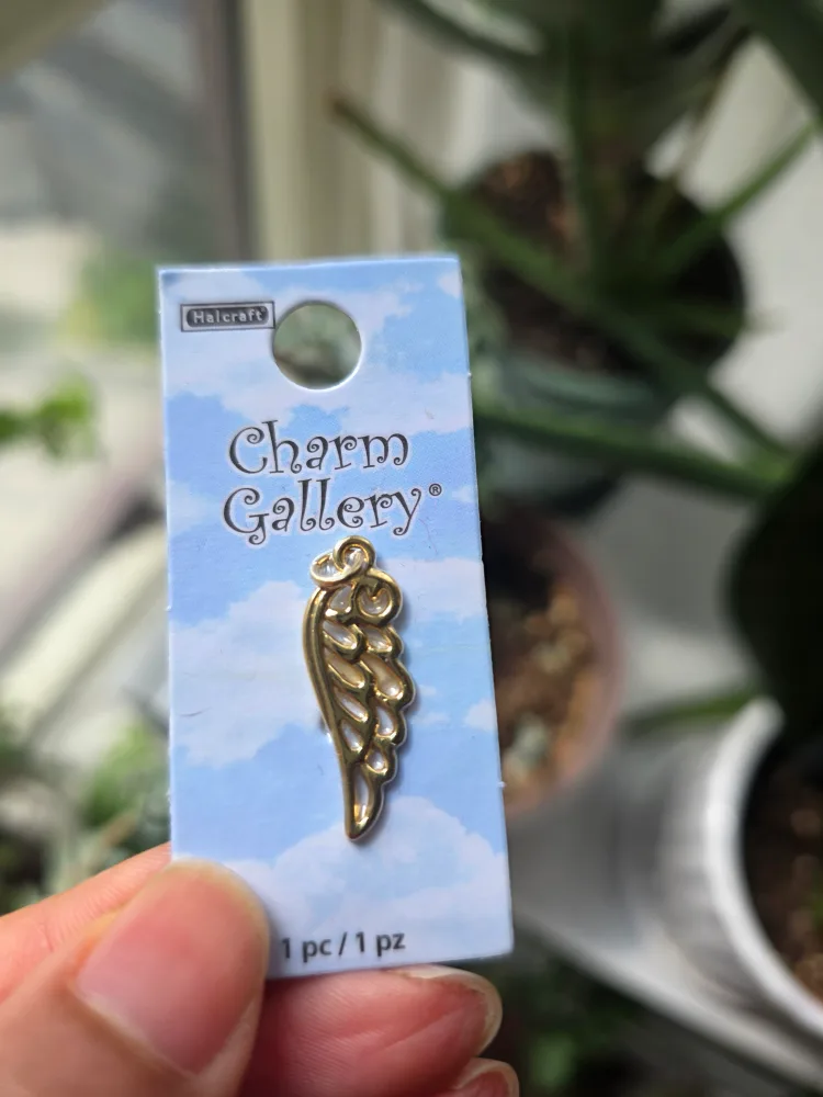 Angel Wing Charm from Michaels thumbnail