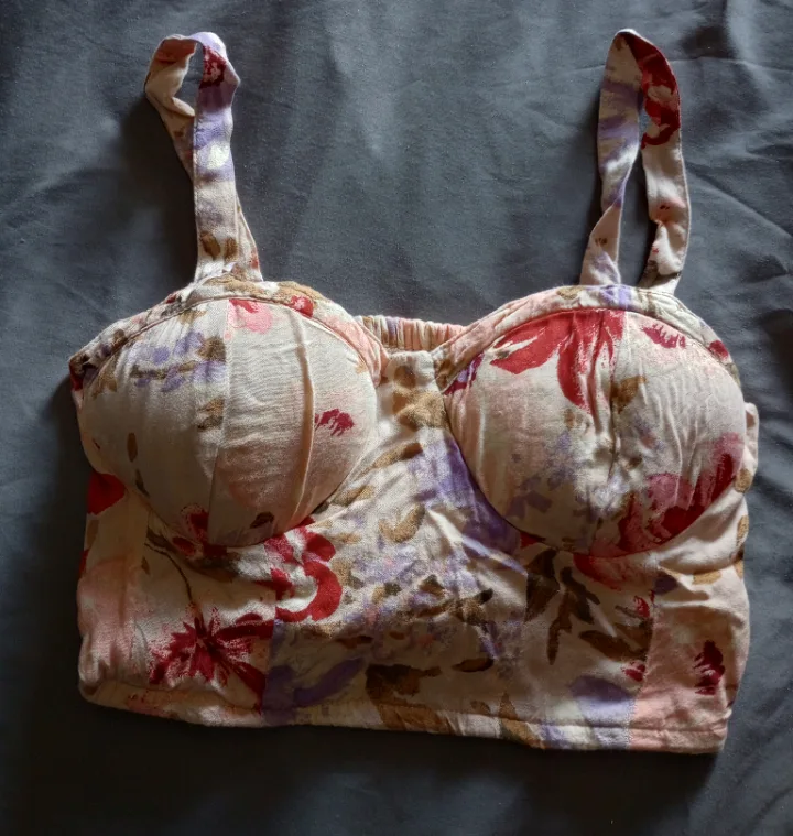 Floral Print Bustier Top thumbnail