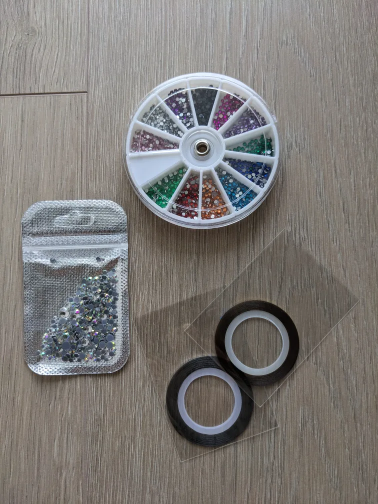Nail Art Rhinestones & Tape Set thumbnail