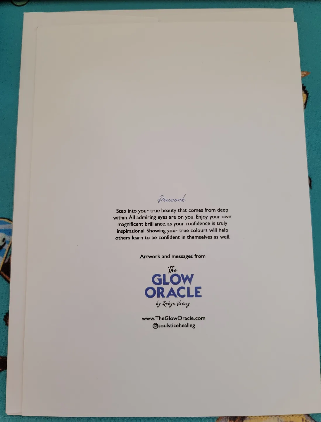 🥕 Peacock Card by Robyn Veasey image indicator(2)