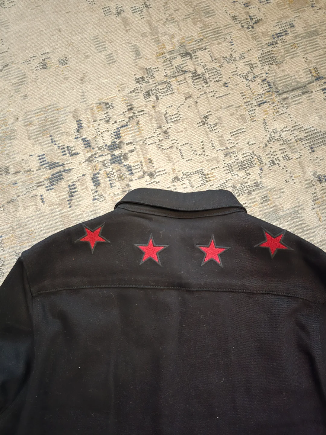 Givenchy Black Star Embroidered Shirt image indicator(2)