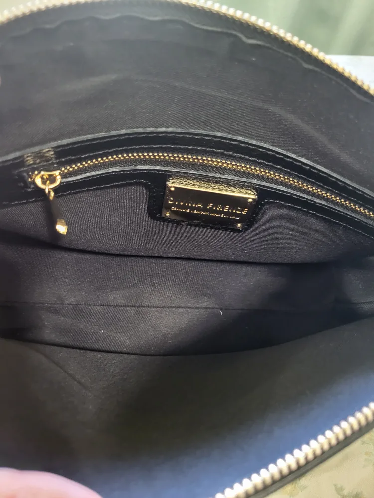 Liviana Firenze Black Leather Shoulder Bag image indicator(3)