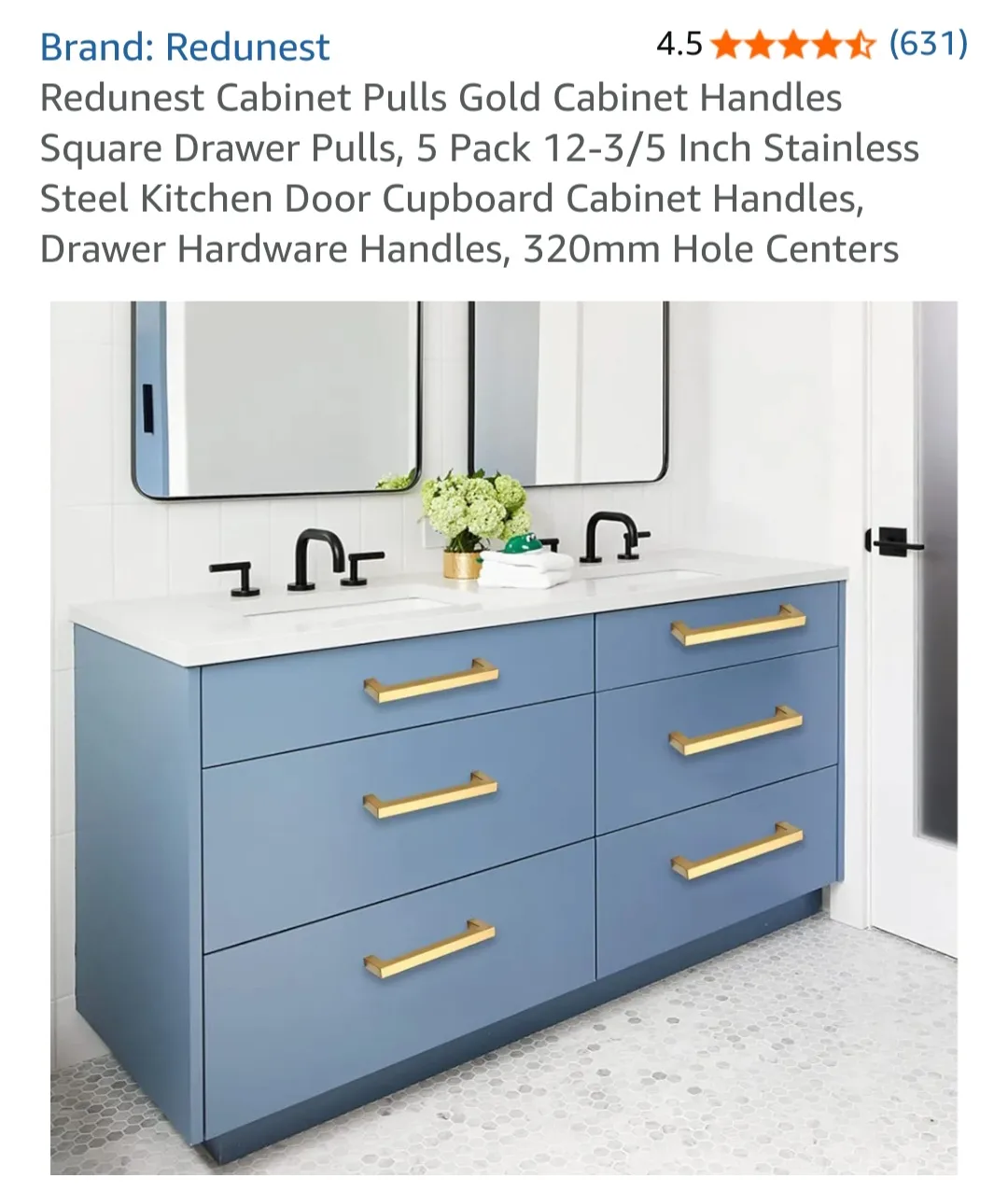 Gold Cabinet Handles image indicator(5)