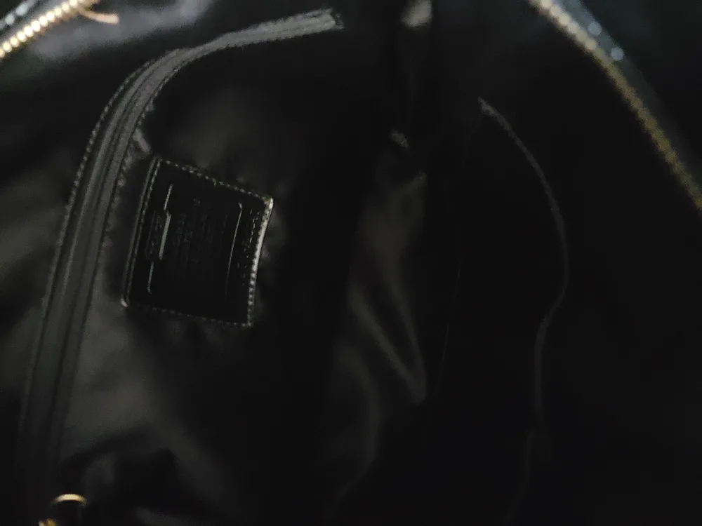 Coach Poppy Daisy Liquid Gloss Patent Leather Bag image indicator(5)