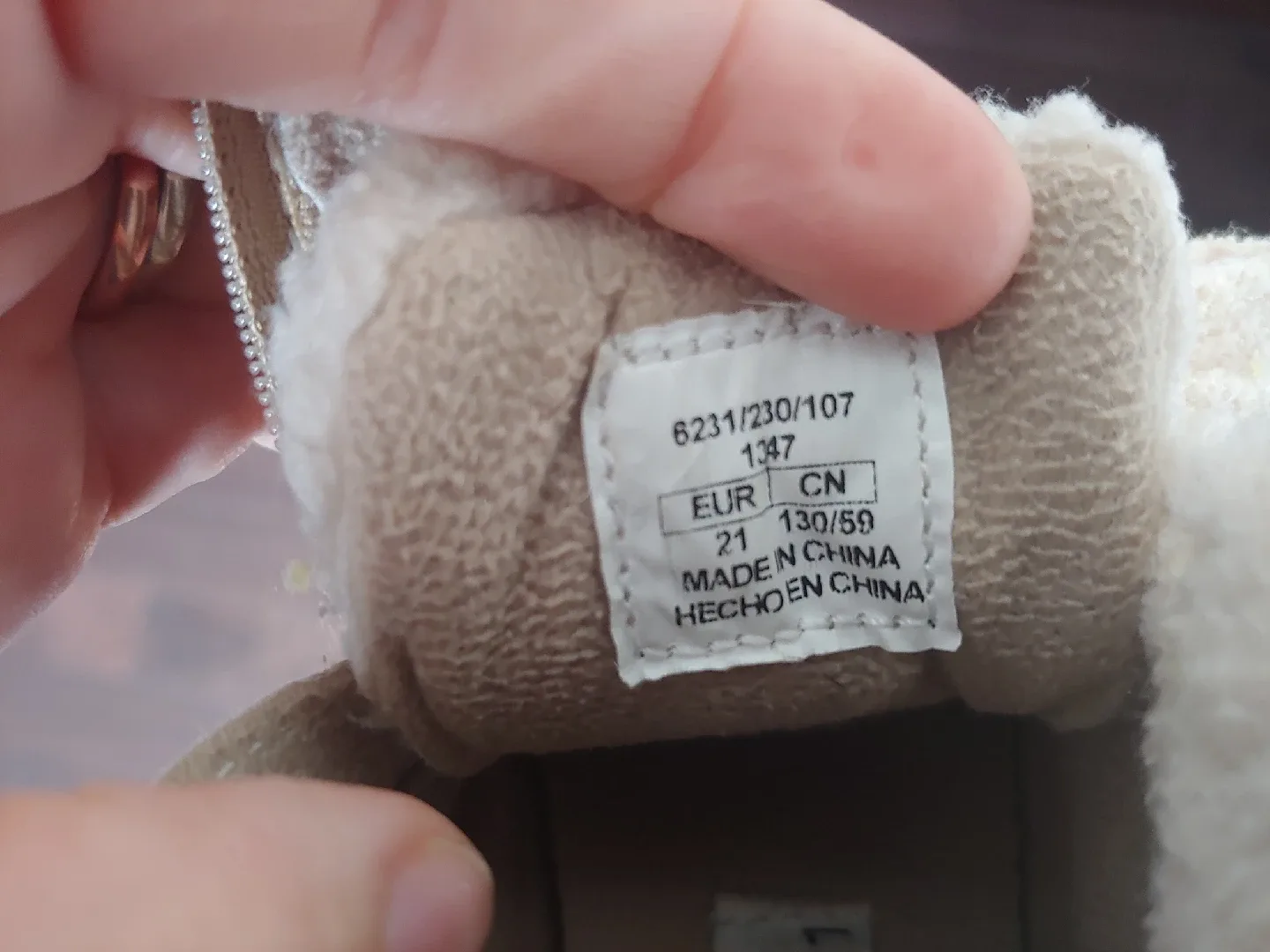 Zara Baby Faux Fur Lined Boots-5.5 US size image indicator(9)