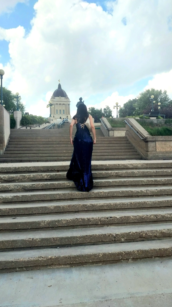 Sequin Sheath/Column Dress for Grad/Prom - Navy Blue - photo 2