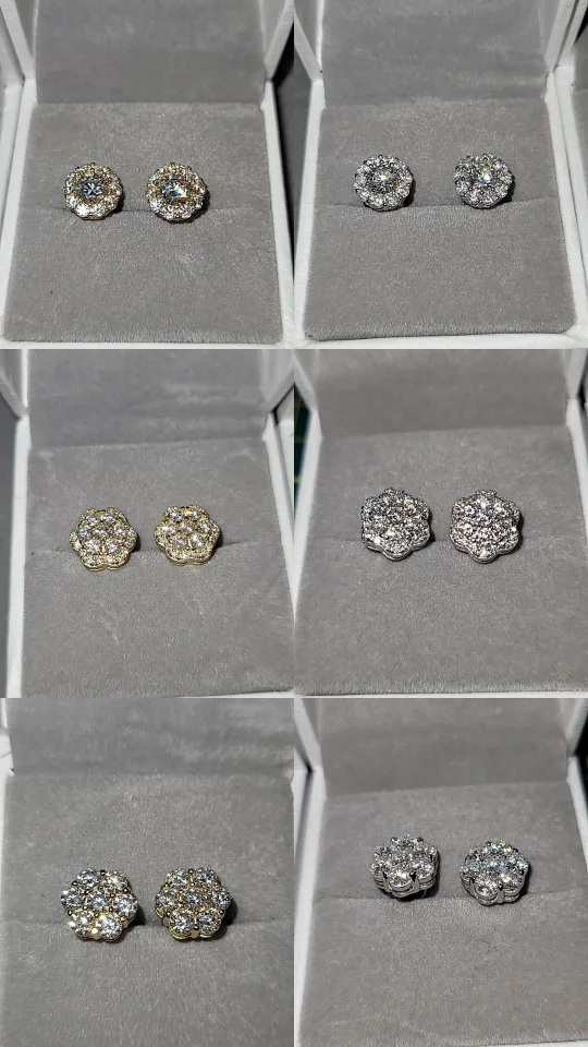 Honeycomb Cluster Stud Earrings image indicator(2)