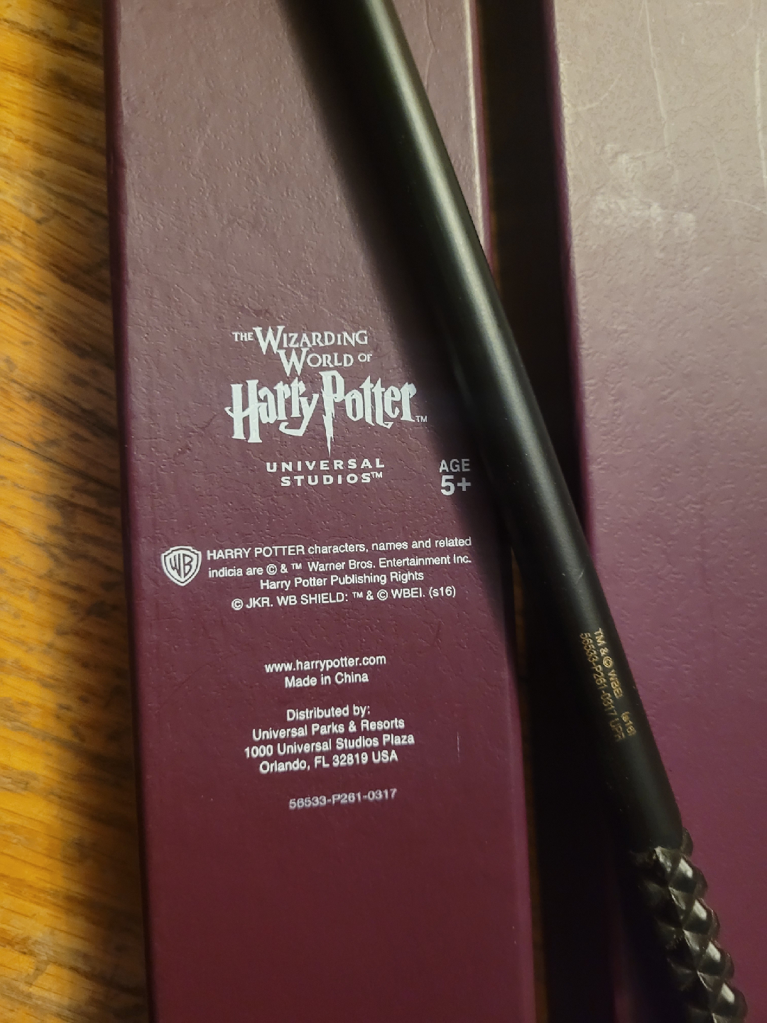 Harry Potter Universal Studios Wand with Box - photo 2