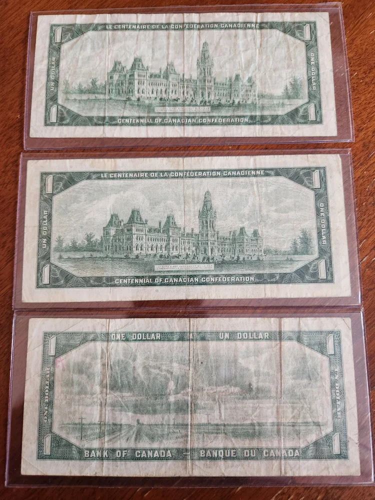 1967 Canadian Centennial One Dollar Bills$10 each image indicator(2)