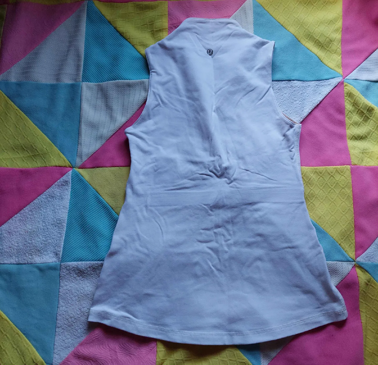 white Lululemon babydoll tank top image indicator(2)