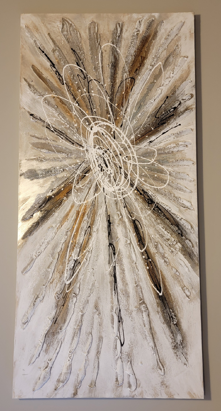 Abstract Flower Wall Art