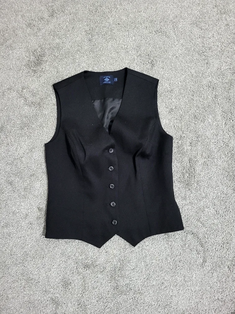 Joseph Abboud Black Vest Size 6 thumbnail