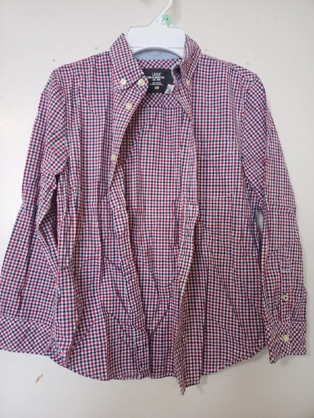 H&M L.O.G.G. Kids Button-Down Shirt - Size 7-8Y