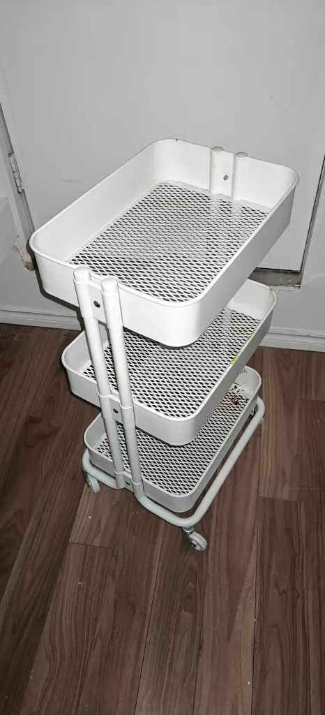 IKEA RÅSHULT White Utility Cart image indicator(2)