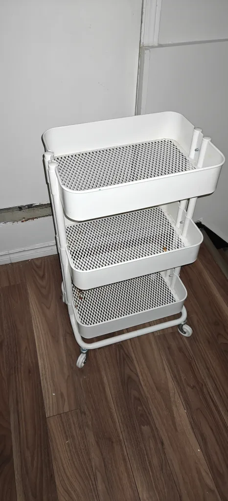 IKEA RÅSHULT White Utility Cart image indicator(3)