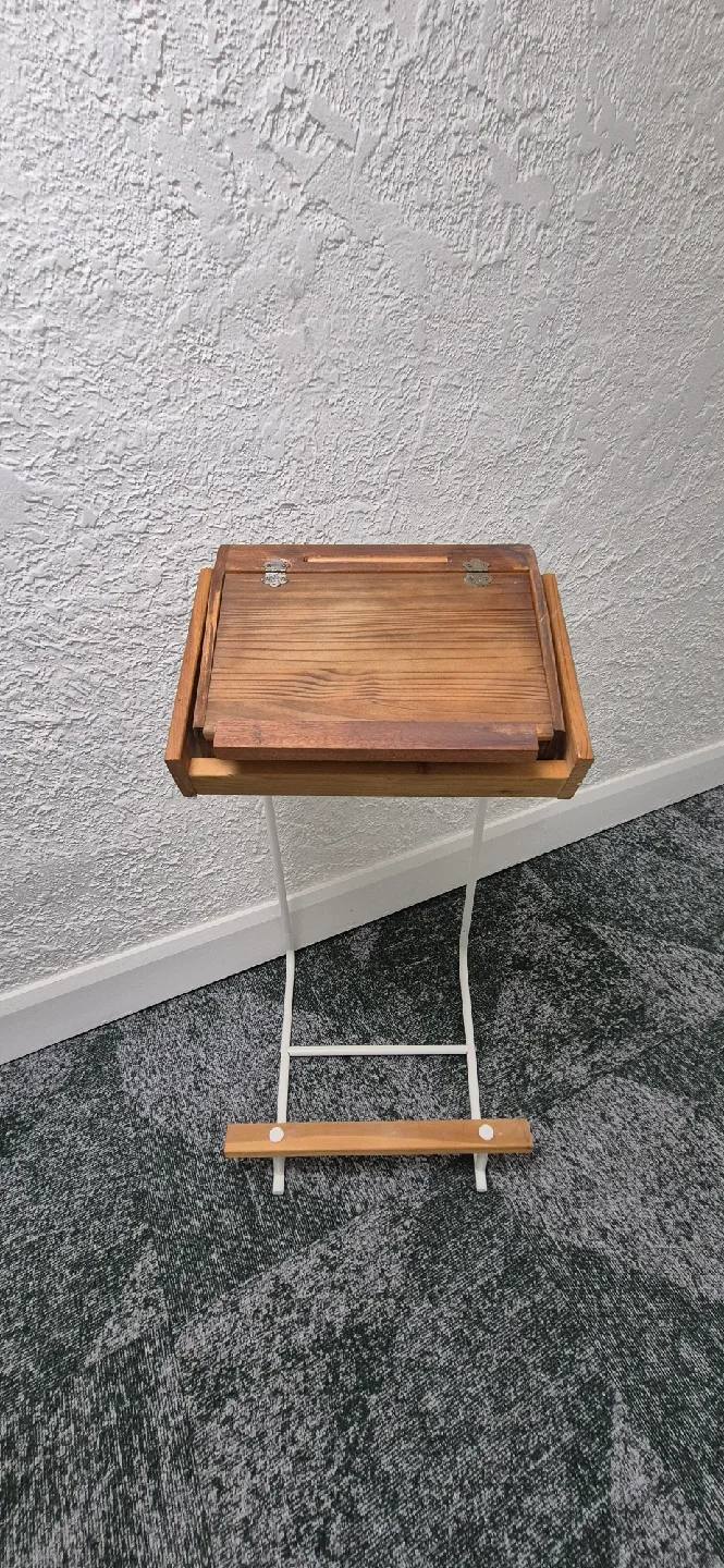 Modern Wooden Flip-Top Writer's Desk image indicator(2)