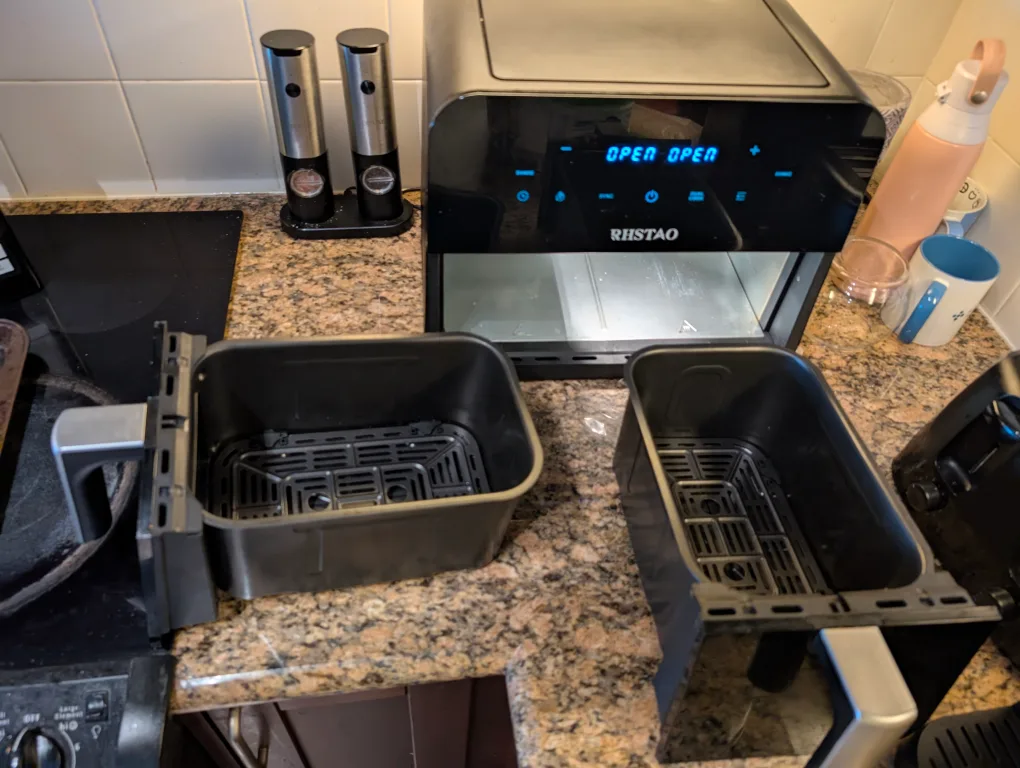 RHSTAO Dual Basket Air Fryer 10-quart image indicator(4)