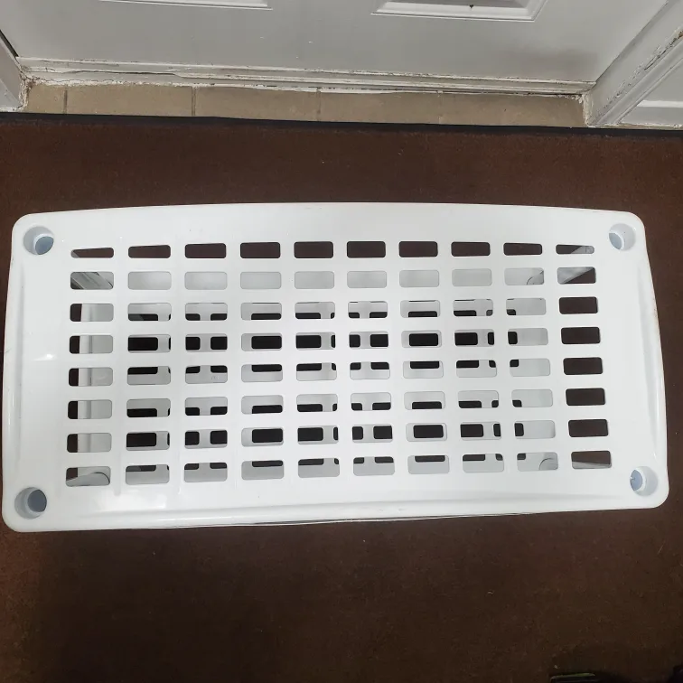 White 2-Tier Plastic Shelf image indicator(2)