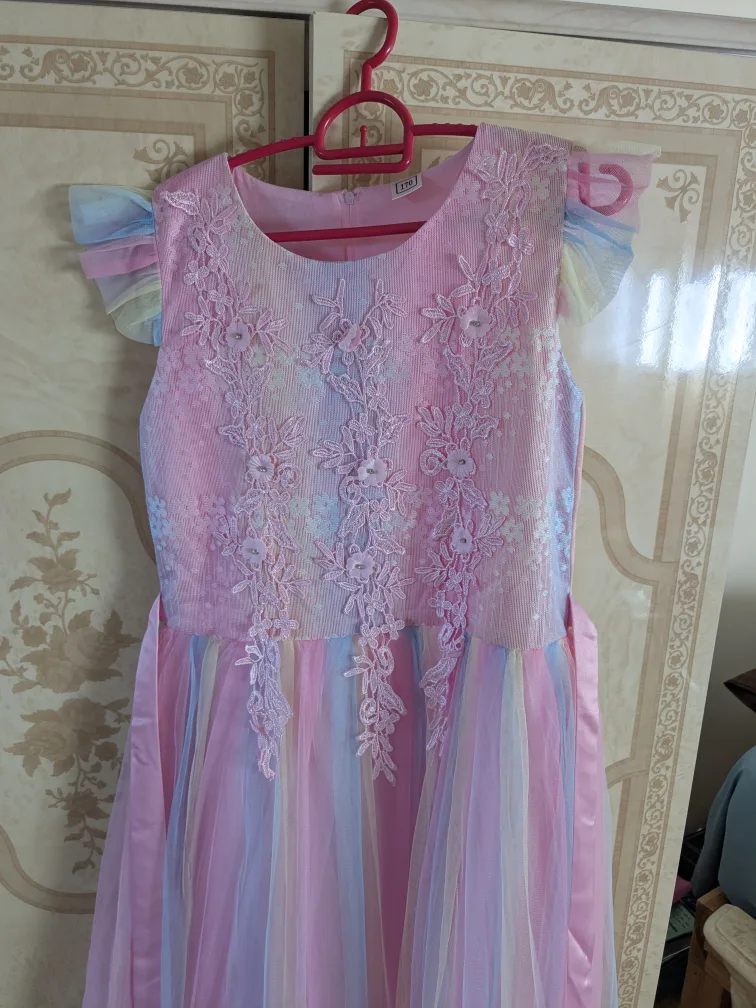 Rainbow Pink Dress - Size 13/14 years image indicator(3)