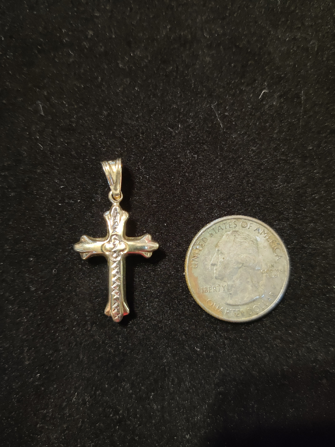 Cross Pendant 10k solid gold - photo 2
