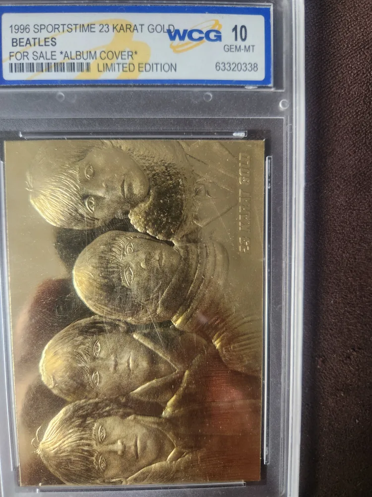 1996 Sportstime 23 Karat Gold Beatles “For Sale” Album Cover thumbnail
