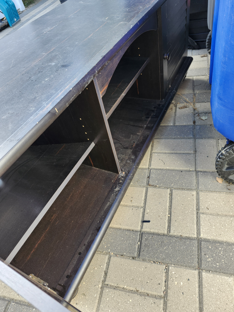 Black Wooden tv stand