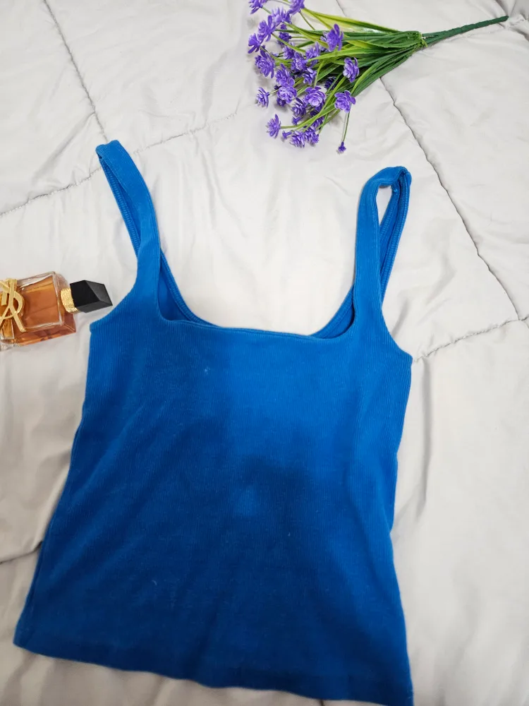 Zara Blue Tank Top - Size S thumbnail