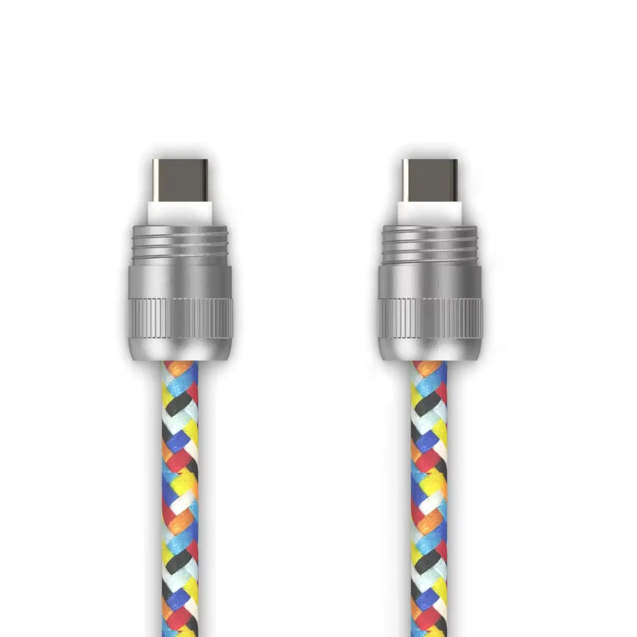 Colorful Braided USB-C Charging Cable thumbnail