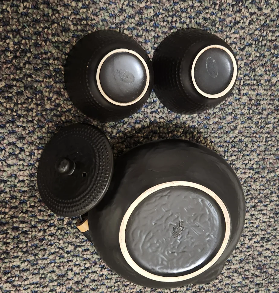 Matsui Galli Black Cast Iron Teapot Set image indicator(2)